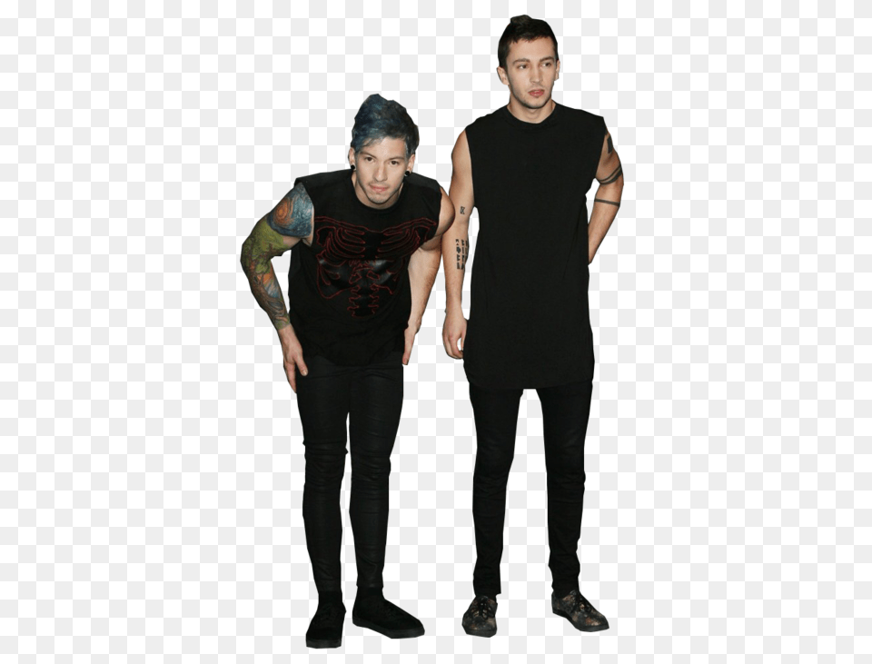 About Twenty One Pilots In Transparents, Tattoo, Clothing, T-shirt, Sleeve Png Image