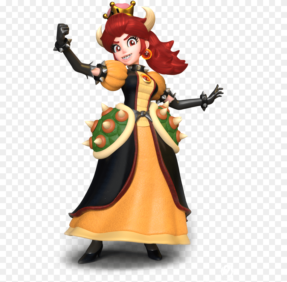 Image Artstation Bowsette, Figurine, Adult, Wedding, Person Free Transparent Png