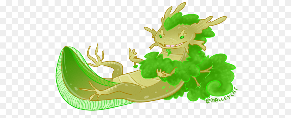 Axolotl As A Dragon, Green, Animal, Lizard, Reptile Png Image