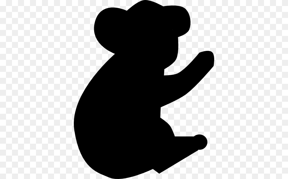 Image Bear Clipart Silhouette Koala Vector, Kneeling, Person Free Transparent Png