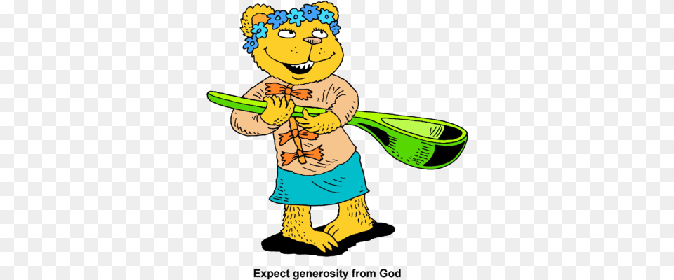 Image Bear With Large Spoon, Baby, Person, Cleaning, Face Free Png