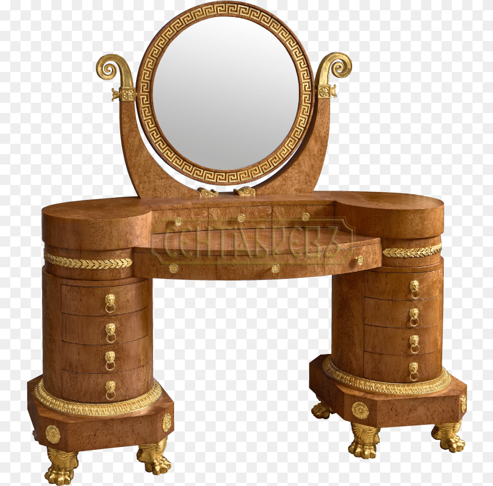 Image Black And White Dresser Clipart Antique, Furniture, Mirror Png