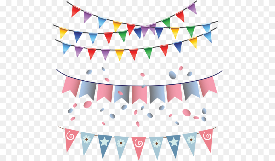 Image Black And White Garland Vector Birthday Happy Birthday Flag, People, Person, Banner, Text Free Png