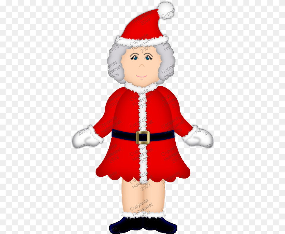 Black And White Library Claus By Hellasweet On Mrs Claus, Elf, Baby, Clothing, Hat Png Image