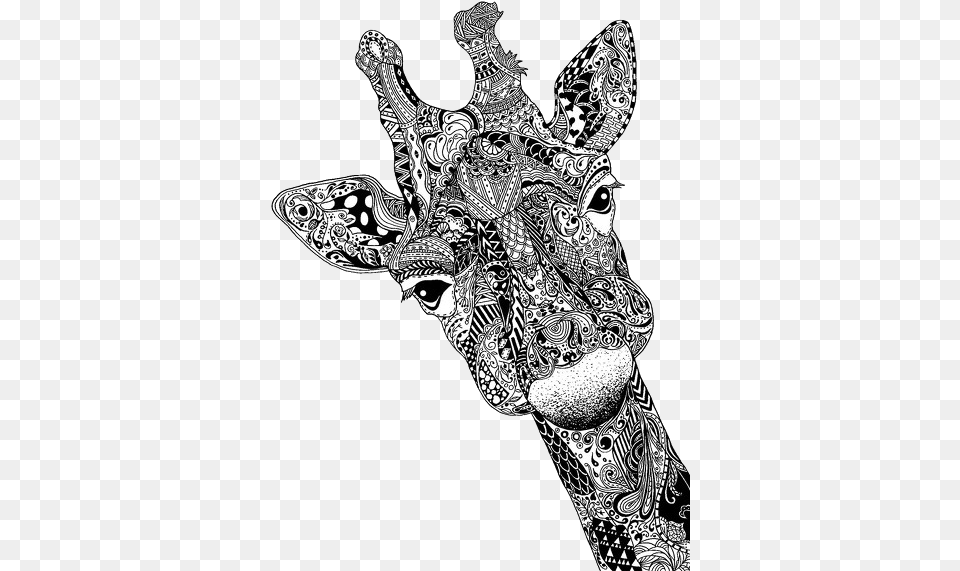 Image Black And White Patterned Animals, Art, Doodle, Drawing, Adult Free Png