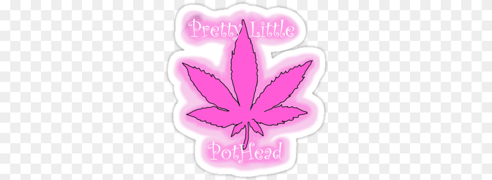 Image Black And White Pretty Little By Kackle Tees Girly Marijuana, Leaf, Plant, Purple, Flower Free Png Download
