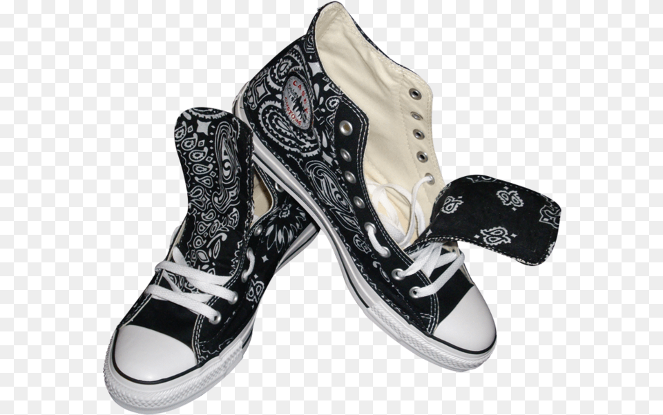 Image Black Bandana, Clothing, Footwear, Shoe, Sneaker Free Png