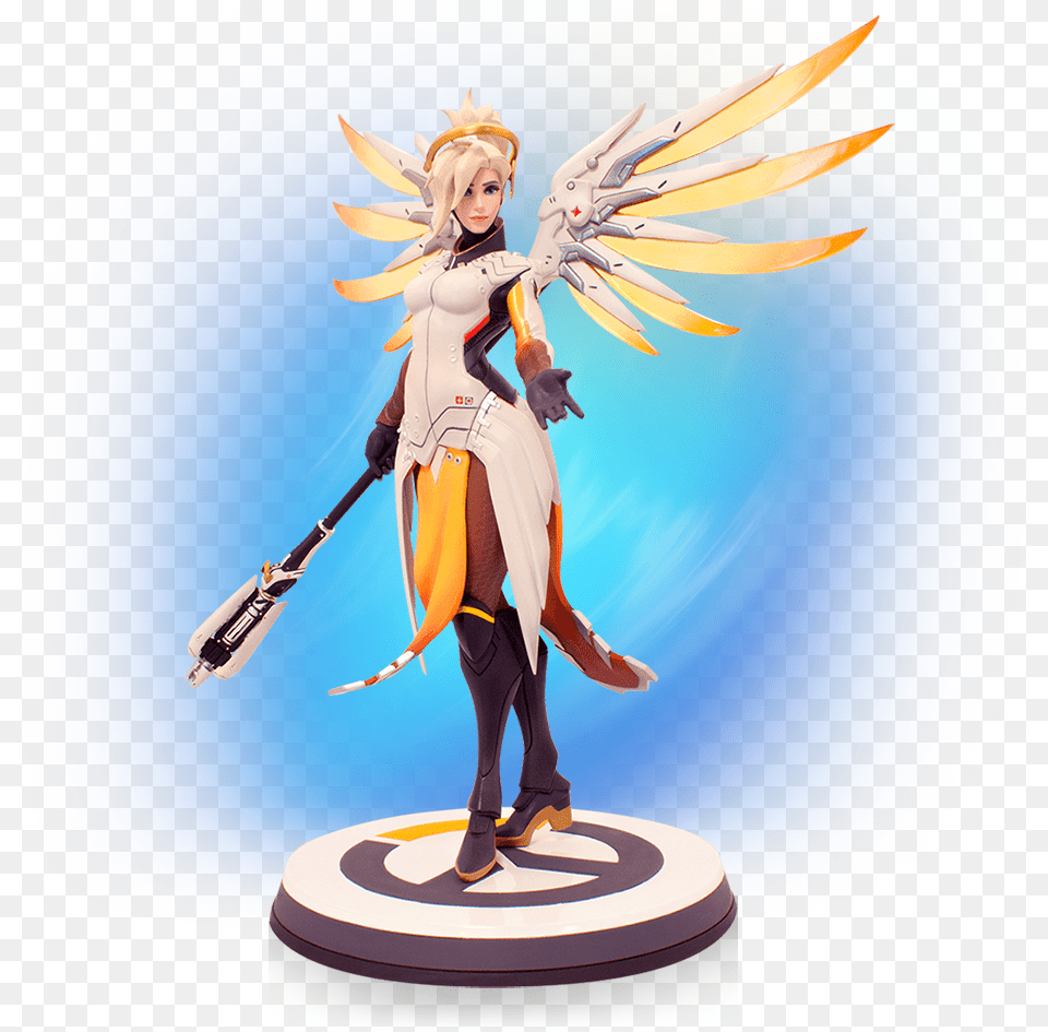Image Blizzard Store Mercy Statue, Book, Comics, Publication, Figurine Free Png Download