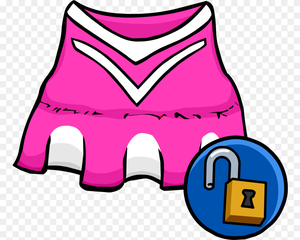 Image Bubblegum Outfit Club Penguin Wiki Club Penguin Pink Cheerleader Outfit, Clothing, Skirt, Miniskirt Free Png