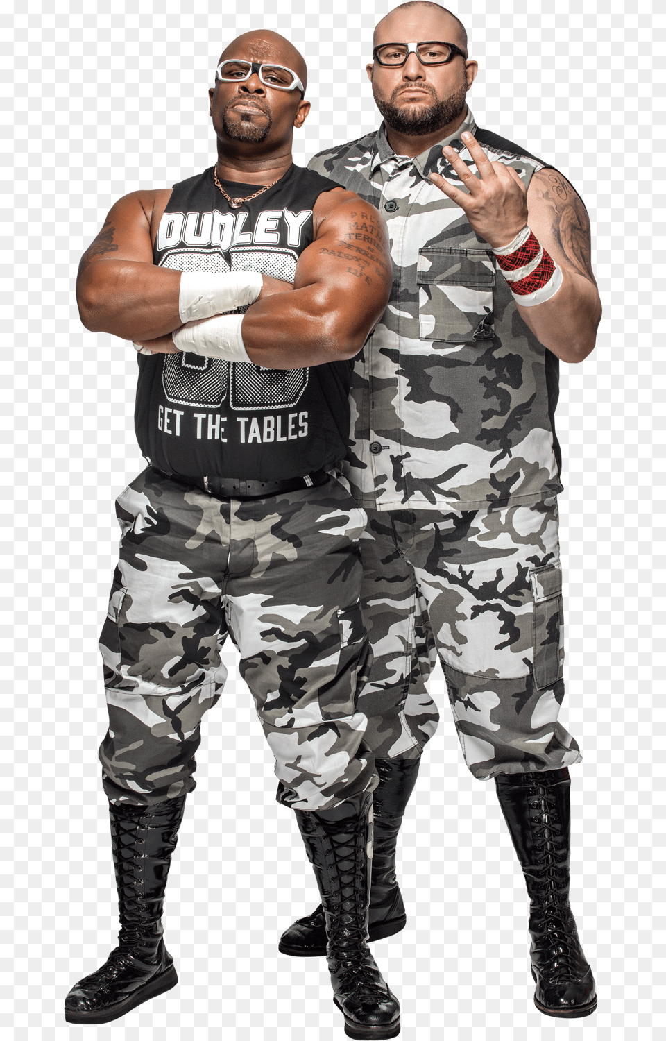 C Wwe All Things Legends Dudley Boyz, Male, Adult, Person, Military Uniform Png Image