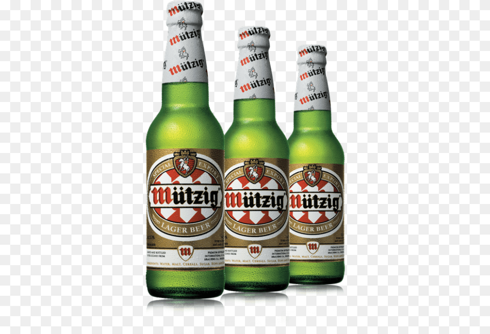 Image Caption Mutzig Beer, Alcohol, Beer Bottle, Beverage, Bottle Free Png Download