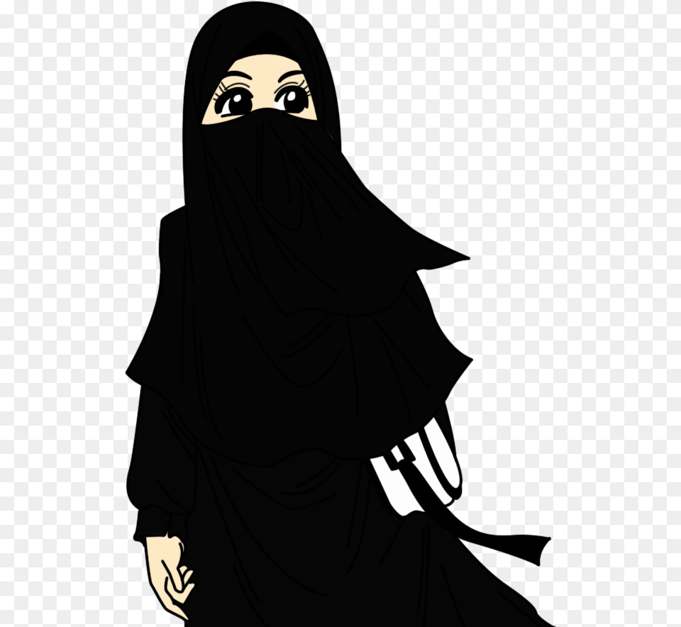 Image Cartoon Girl In Abaya, Adult, Female, Person, Woman Free Png