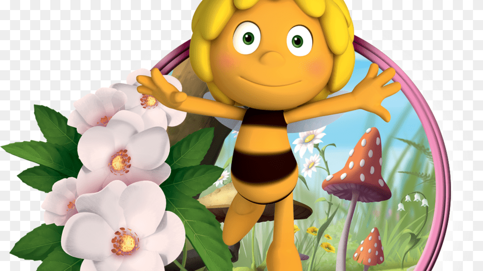 Image Cartoon Maya Bee, Flower, Plant, Toy, Animal Free Png