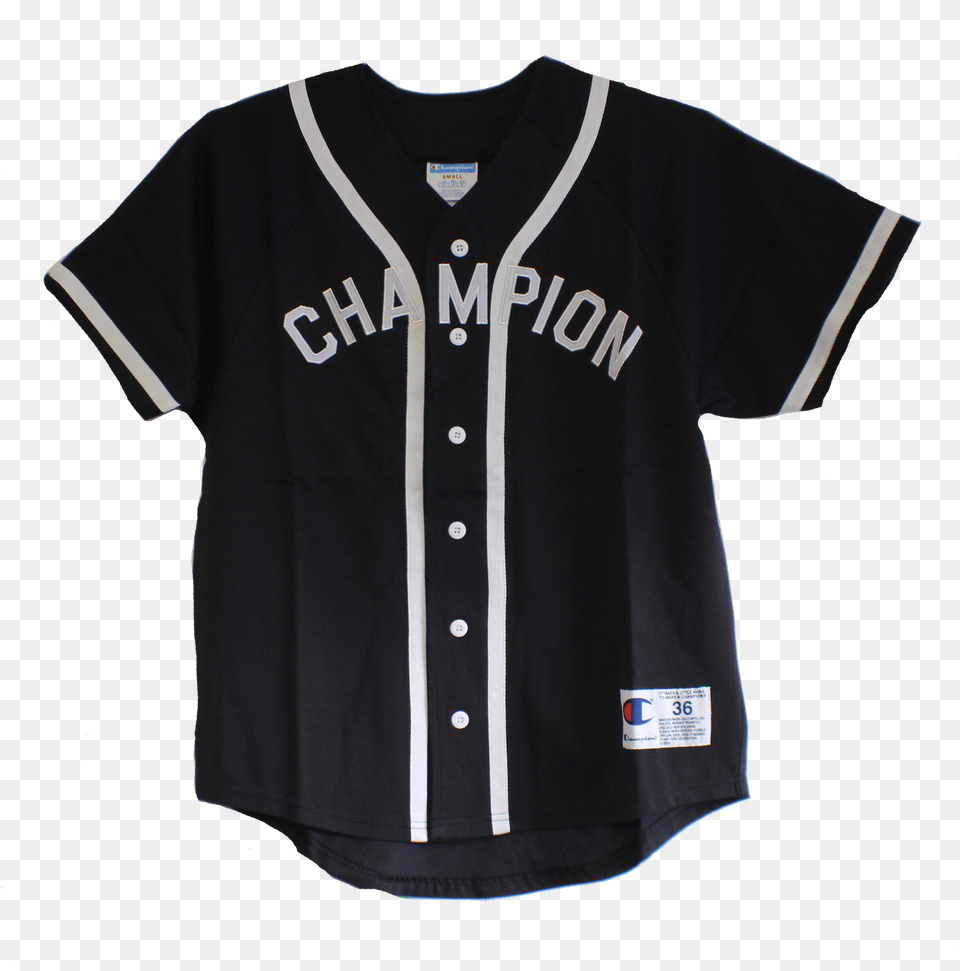 Champion Braided Baseball Jersey, Clothing, Shirt, T-shirt, Blouse Png Image