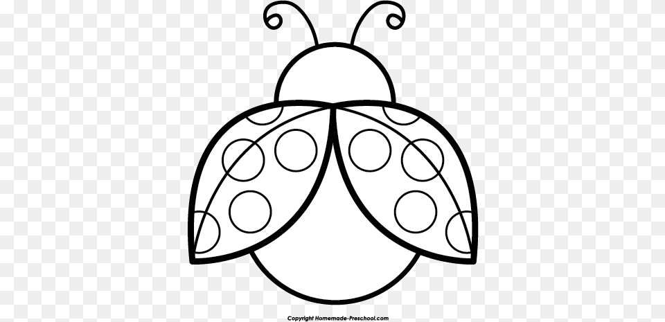 Image Clip Art Ladybug Black And White, Stencil, Pattern Free Png Download