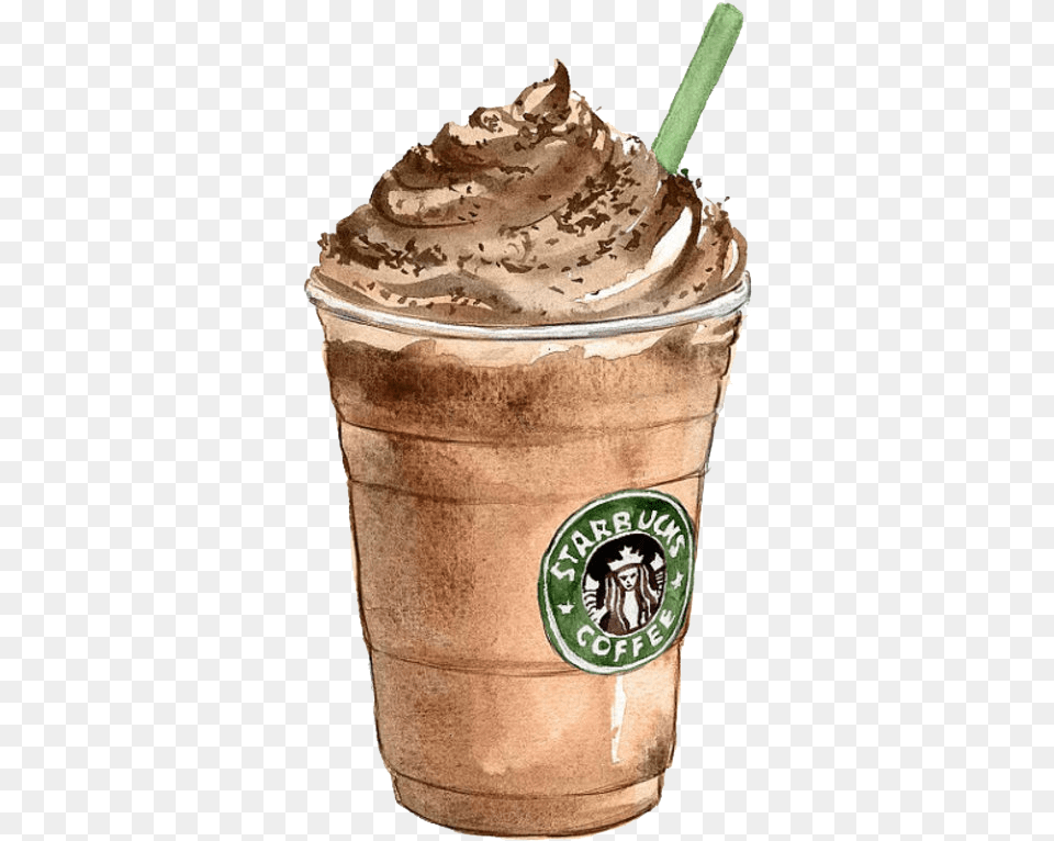 Image Coffee Tea Latte Starbucks Ice Starbucks Drawing, Cream, Dessert, Food, Ice Cream Free Transparent Png