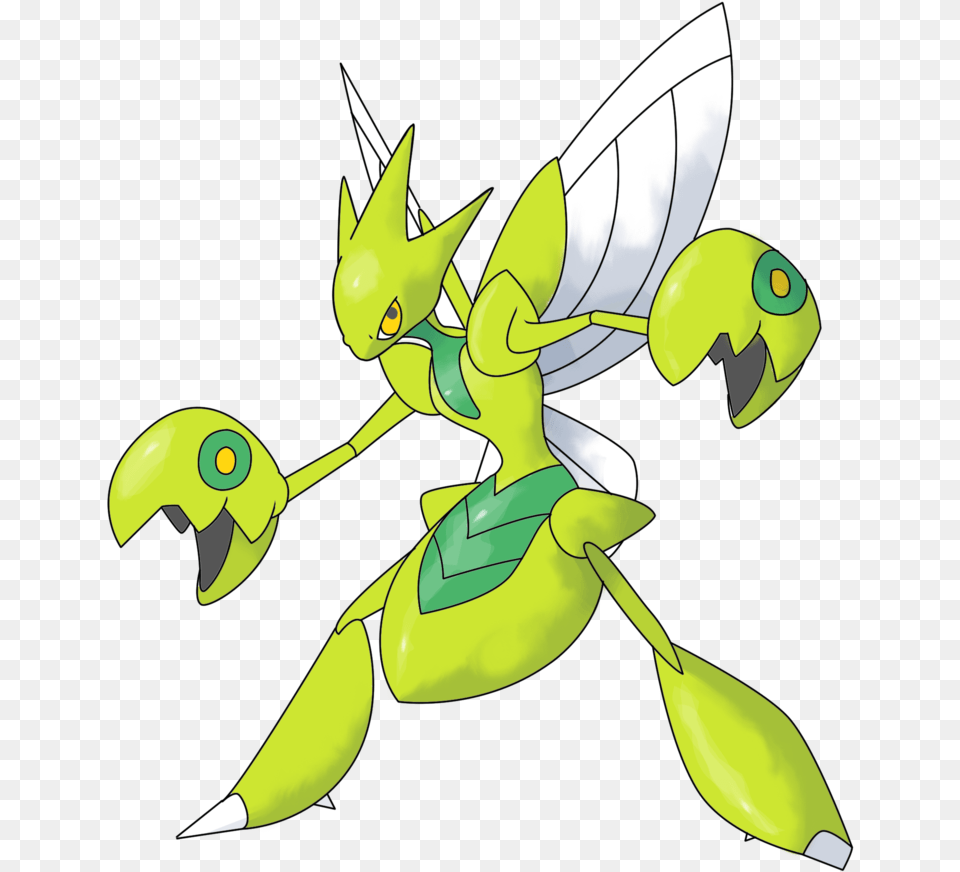 Image Commission Scizor By Cherubimonx D Ks Scizor, Green, Animal, Fish, Sea Life Free Png