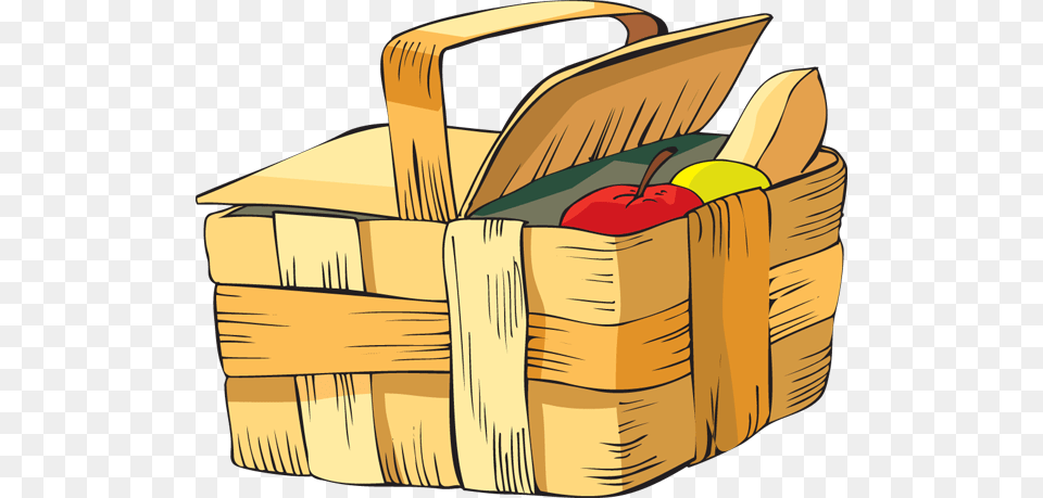 Image Cute Basket Clipart Picnic Basket Clipart, Dynamite, Weapon Free Png Download