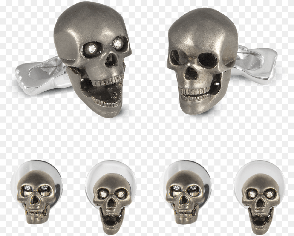 Image Deakin Amp Francis Sterling Silver Grey Skull Dress, Adult, Male, Man, Person Free Png