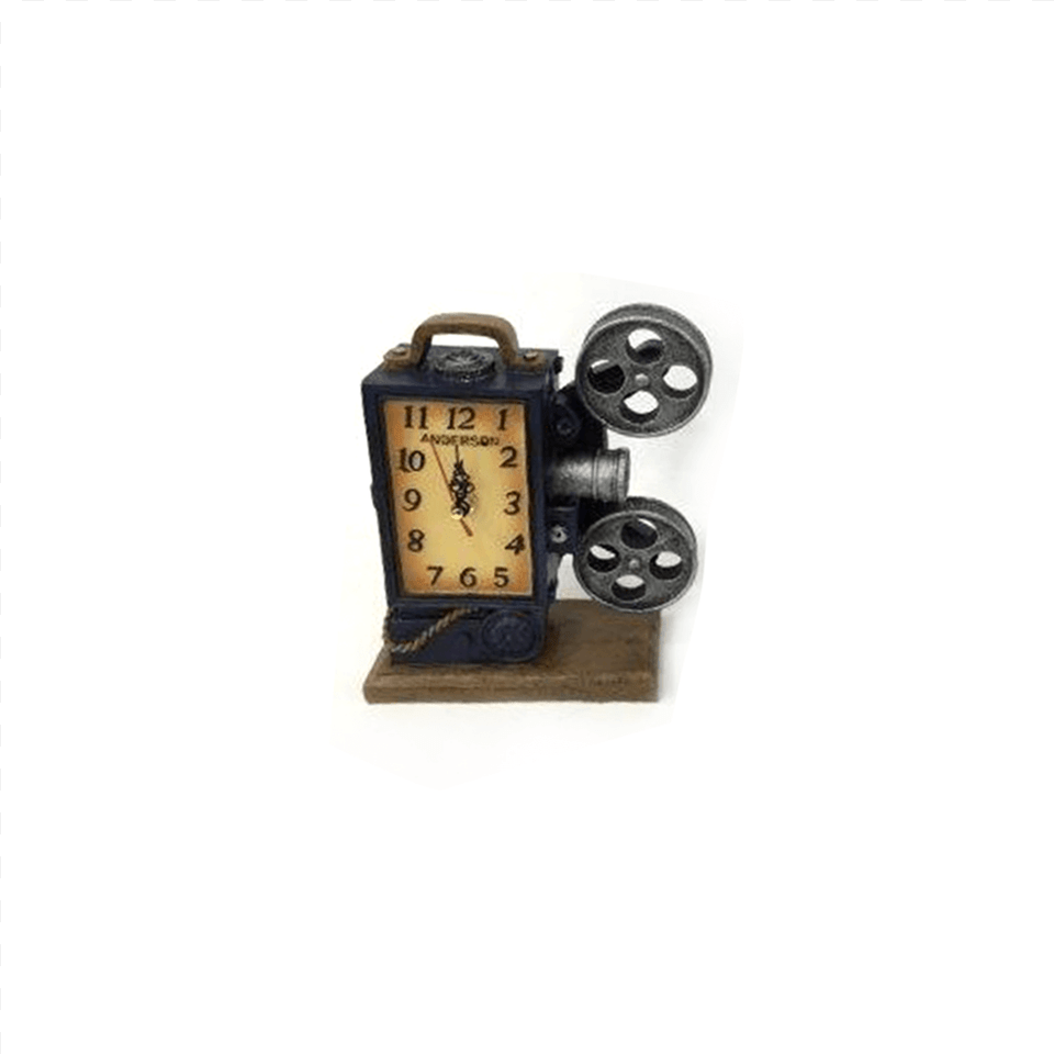 Decorative Table Clock Camera Old Film Alarm Clock, Machine, Wheel, Wristwatch, Alarm Clock Png Image