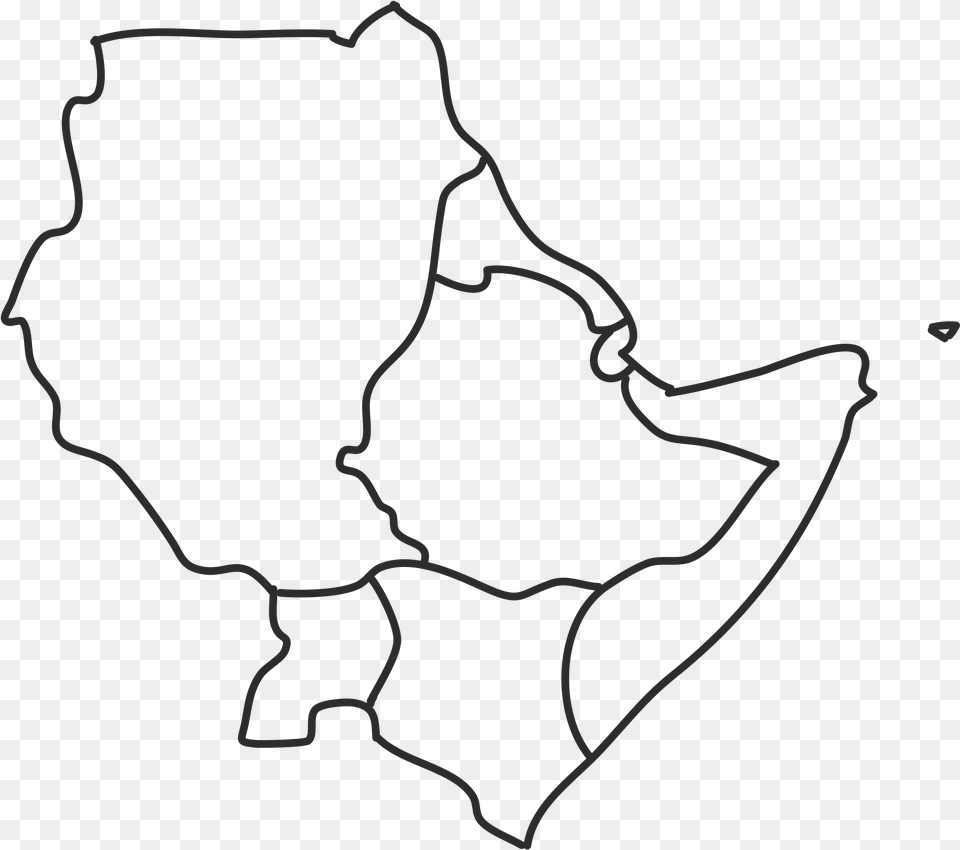 Description Horn Of Africa Outline, Silhouette Png Image