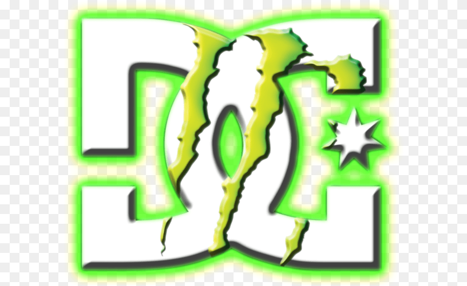 Detail For Dc Monster Logo By Xeg Fresh Logo Monster Energy, Symbol, Green, Number, Text Png Image