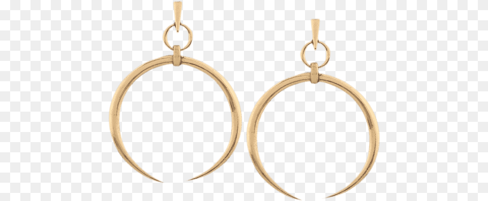 Download Alloy Tribal Moon Earrings Earring, Accessories, Jewelry, Hoop Png Image