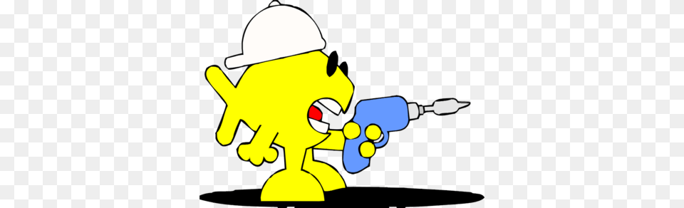 Image Drill Gun, Baby, Person, Clothing, Hardhat Free Png Download