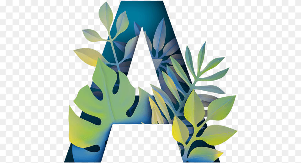 Image Paper Font Enjoy Travelling With Exotic Jungle Letter, Art, Graphics, Leaf, Plant Free Png Download