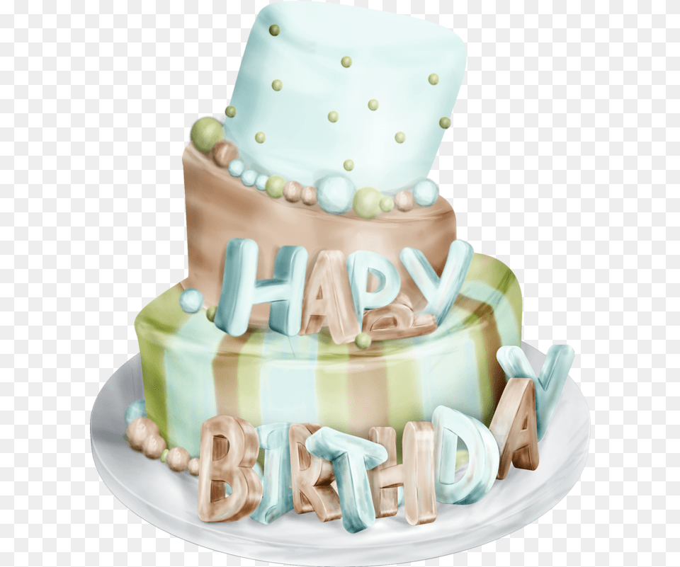 Image Du Blog Zezete2centerblognet Happy Birthday Kids Cake Clipart, Birthday Cake, Cream, Dessert, Food Png