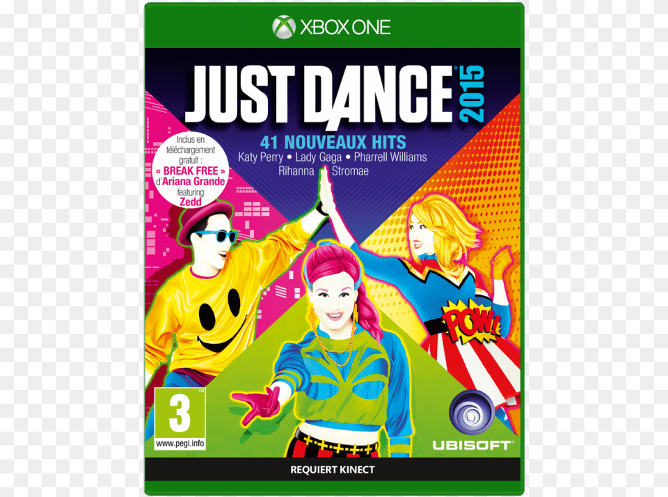 Image Du Jeu Just Dance 2015 Sur Xbox One, Advertisement, Poster, Adult, Person Free Transparent Png