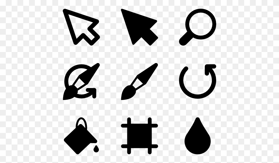 Image Editing Icons, Gray Free Transparent Png