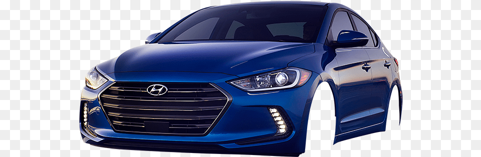 Image Electric Blue New Hyundai Elantra Car, Sedan, Vehicle, Transportation, Machine Free Png