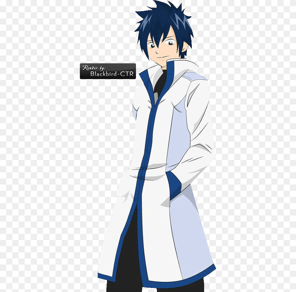 Image Fairy Tail Gray Fullbuster Cosplay Costume, Book, Clothing, Coat, Comics Free Png