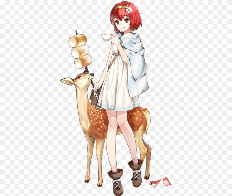 Image Fire Emblem Heroes Genny, Animal, Wildlife, Deer, Mammal Free Transparent Png