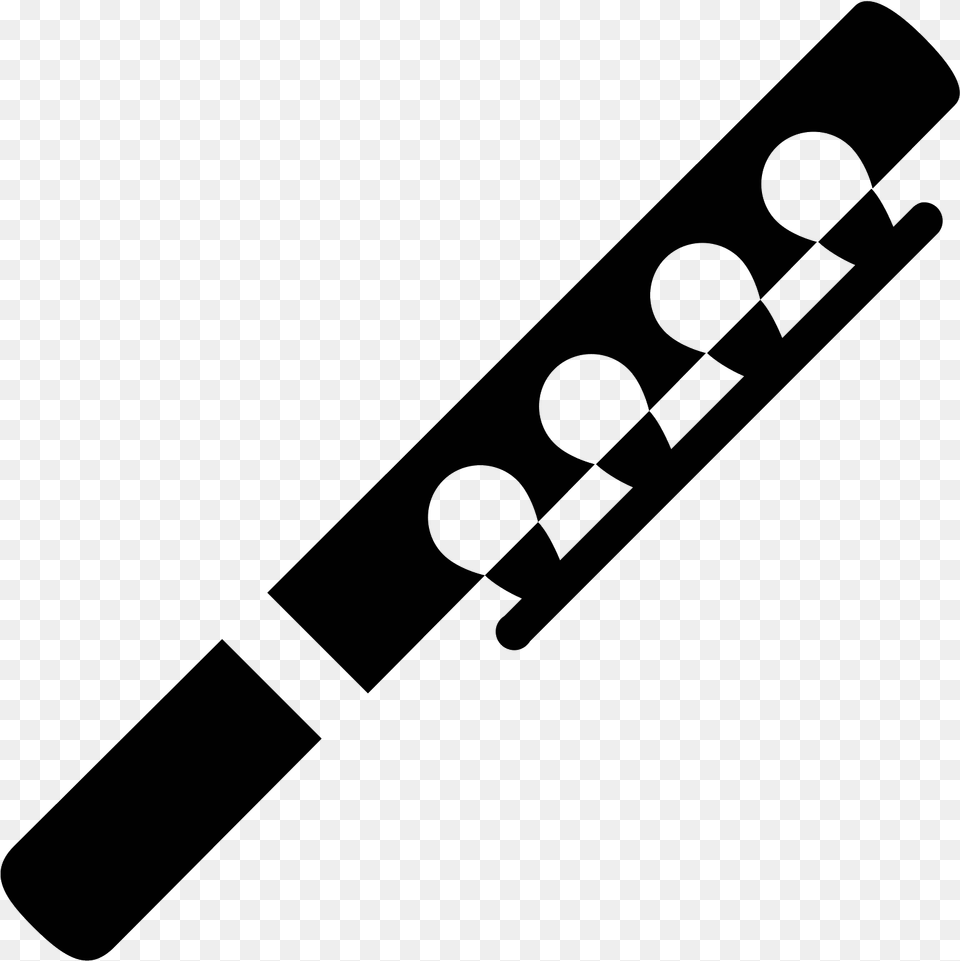 Flute Clipart Piccolo Icono Flauta Travesera, Gray Png Image