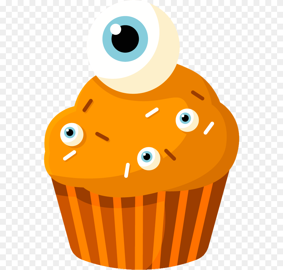 Image For Cupcakes Halloween Clip Art Celebration Clip Art, Dessert, Cake, Cream, Cupcake Png