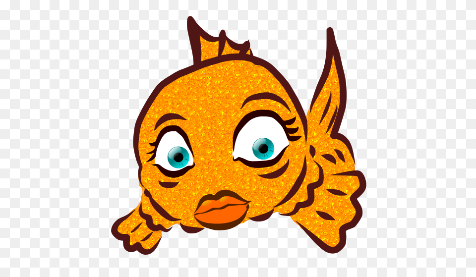 Image For Goldfish Girl Lips Animal Clip Art Animal Clip Art, Baby, Person, Face, Head Free Png