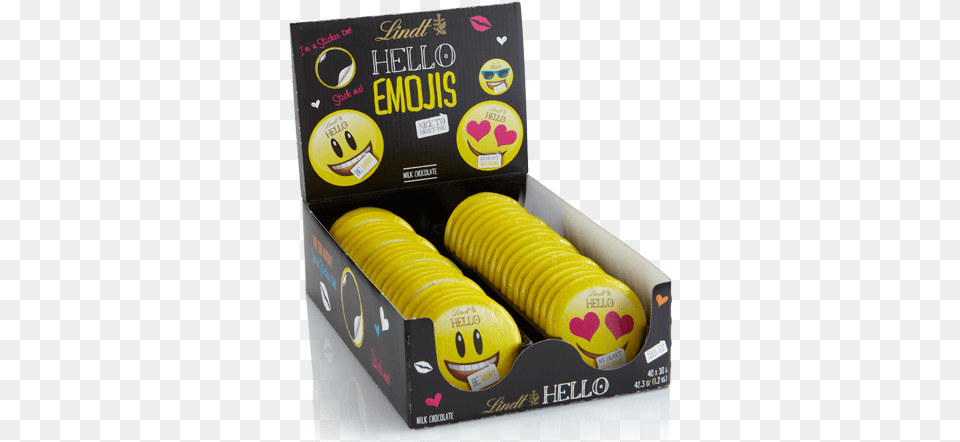Image For Hello Emoji 40 Pc Case From Lindtusa Lindt Hello Emoji Chocolate, Blade, Cooking, Knife, Sliced Free Png