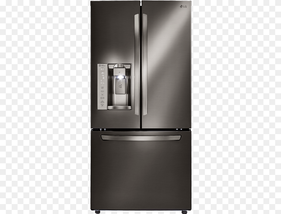 Image For Lg Bottom Freezer And French Doors Refrigerator 33 Inch 242 Cu Ft French 3 Door Refrigerator, Appliance, Device, Electrical Device Free Png