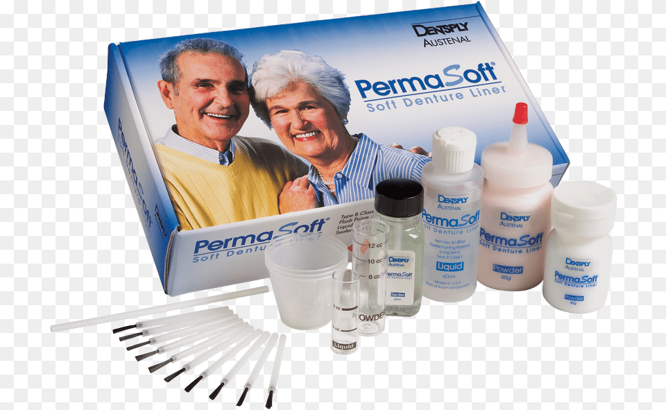 Image For Permasoft Soft Denture Liner Powderliquid Permasoft Denture Liner, Adult, Male, Man, Person Png