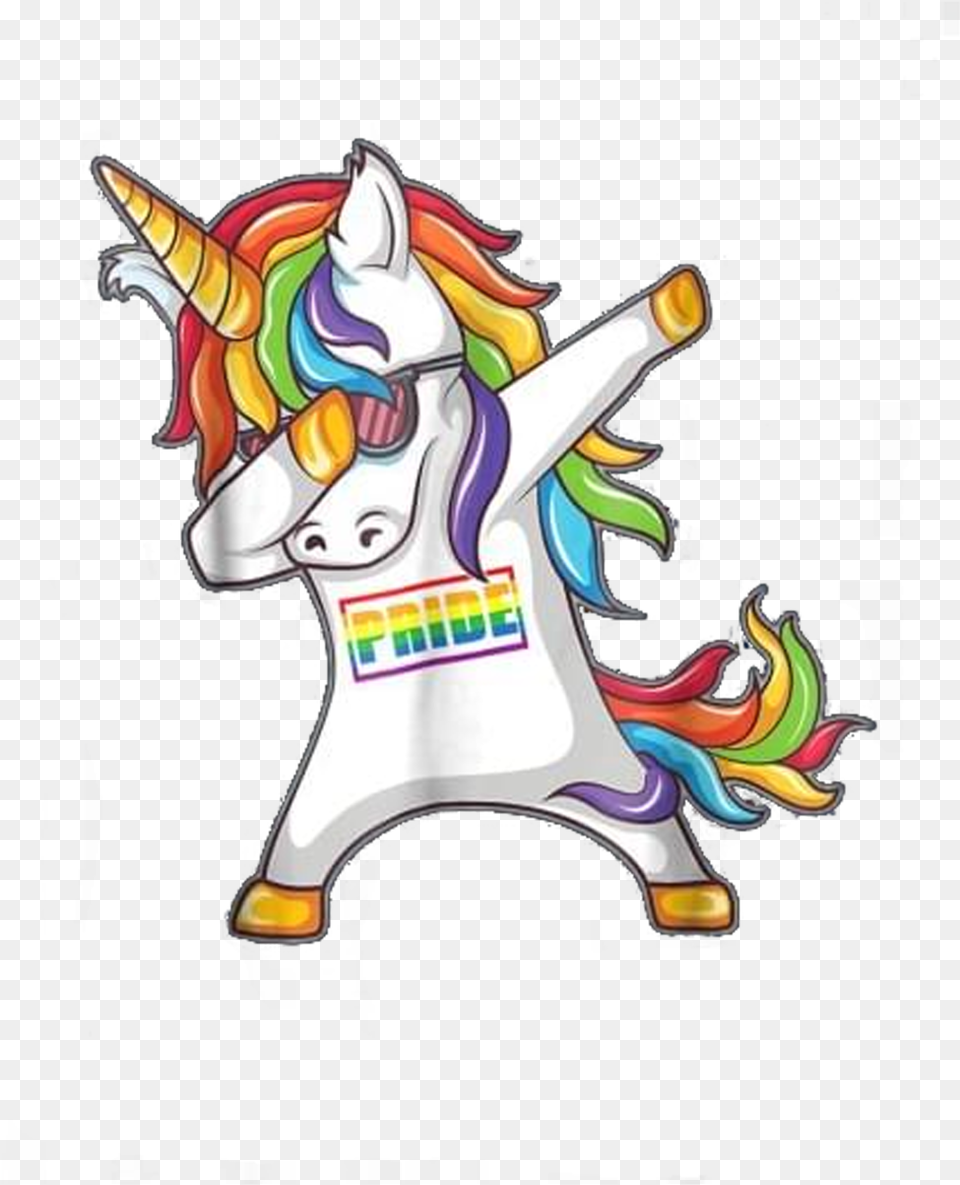 Image For Pride Gay Be Lesbian Unicorn Dabbing Funny Dabbing Unicorn, Art, Graphics, Animal, Book Png