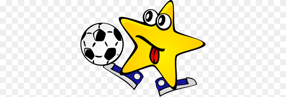 For Star Soccer Player Character Clip Art Character Clip, Ball, Football, Sport, Soccer Ball Png Image
