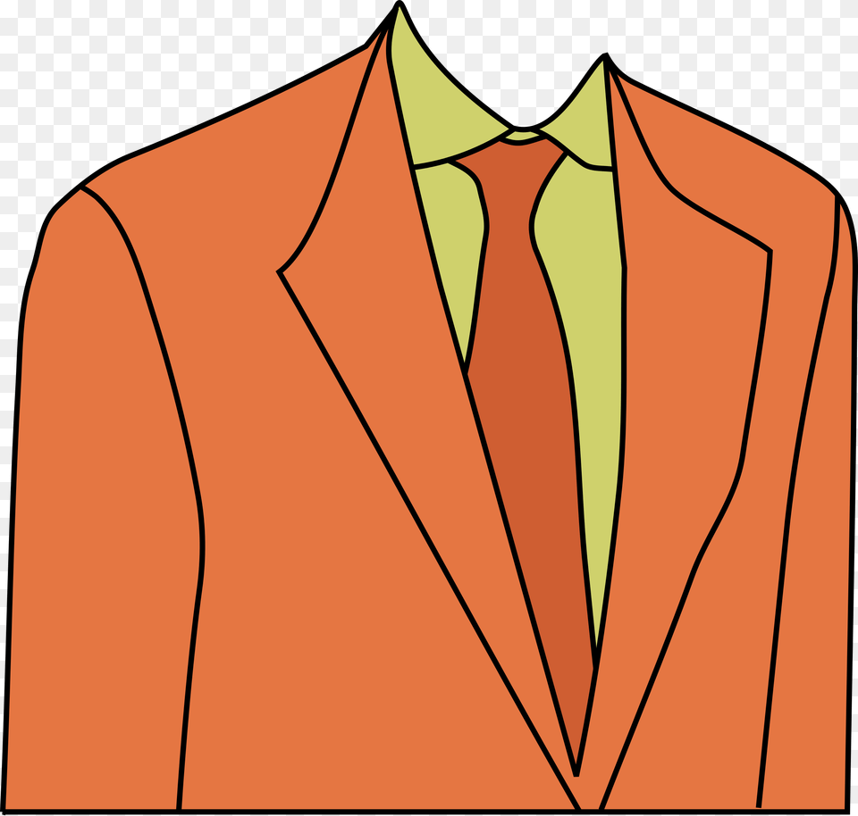 Image Clipart Suit Orange Suit Clipart, Accessories, Tuxedo, Tie, Jacket Free Transparent Png