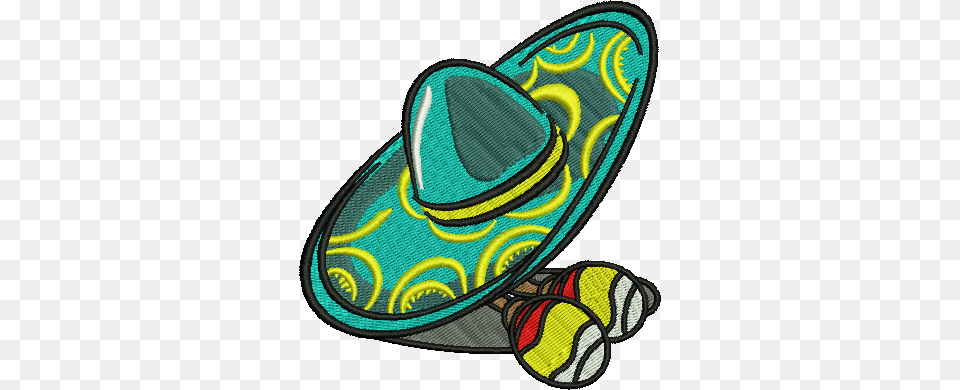 Image Freeuse Blue Hat And Label Embroidery, Clothing, Sombrero, Racket, Sport Free Png