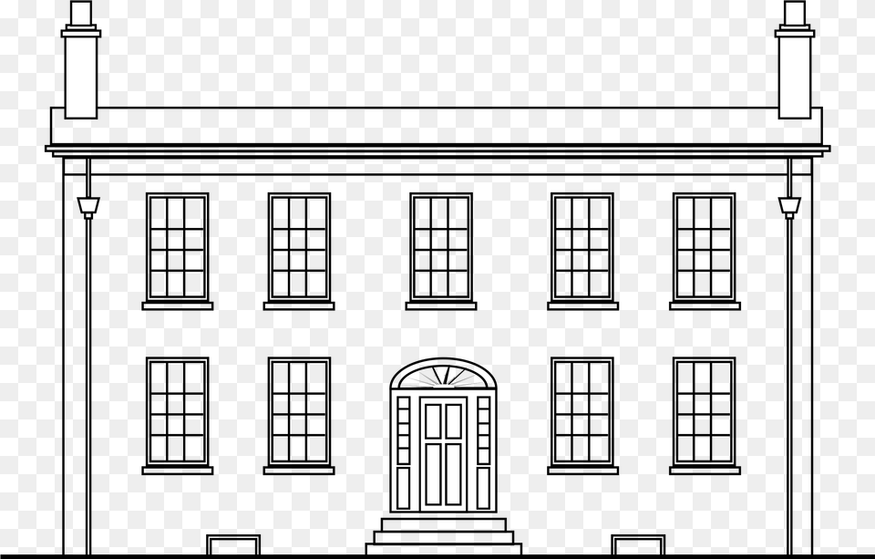 Image Freeuse Download Clipart Georgian Big Image Georgian House Drawing, City Free Png