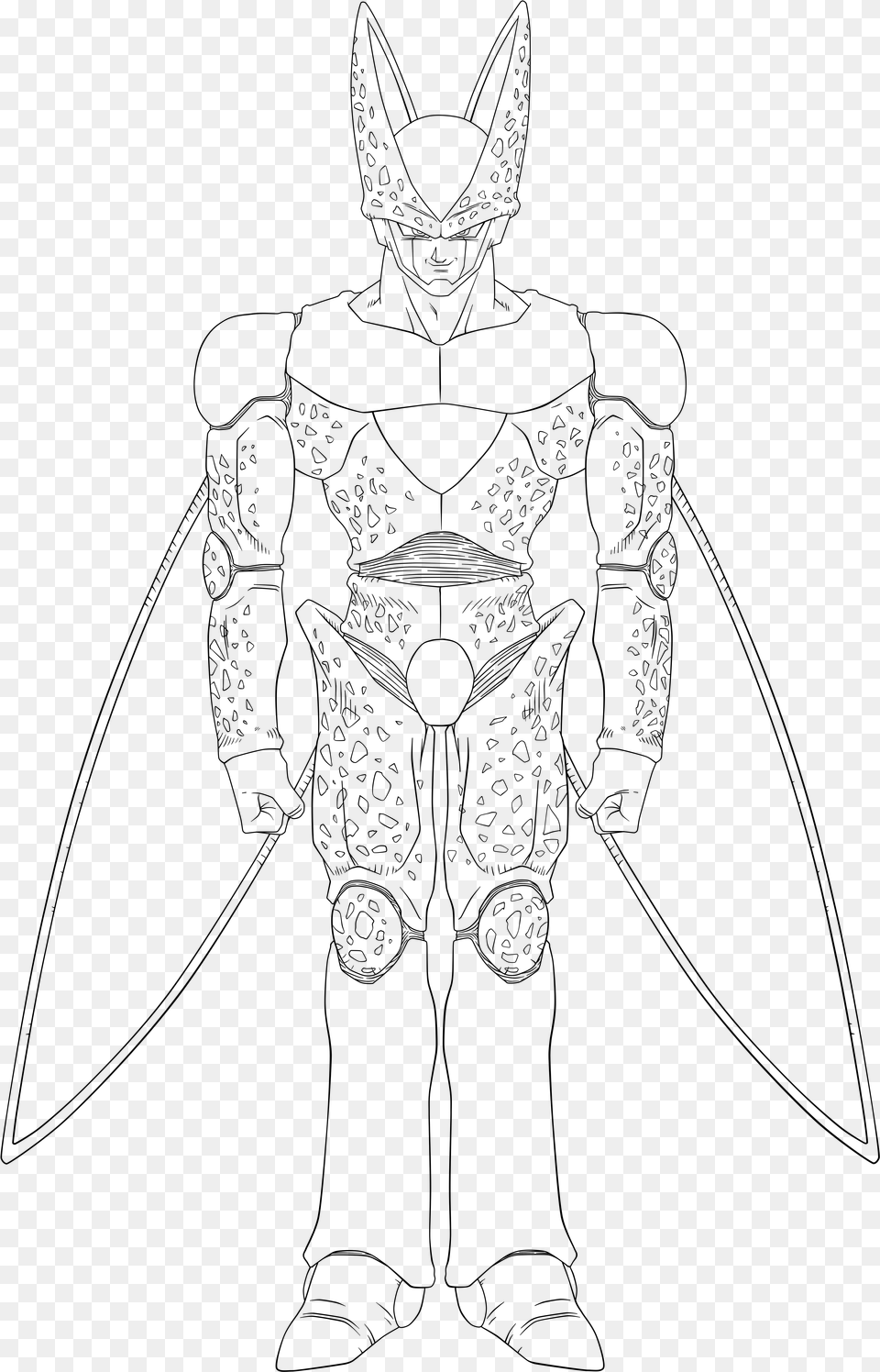 Image Freeuse Lineart Cell By Vicdbz Sketch, Gray Free Png