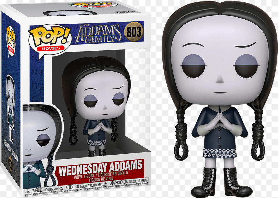 Image From Popcultcha Wednesday Addams Family Cartoon, Person, Face, Head, Toy Free Png