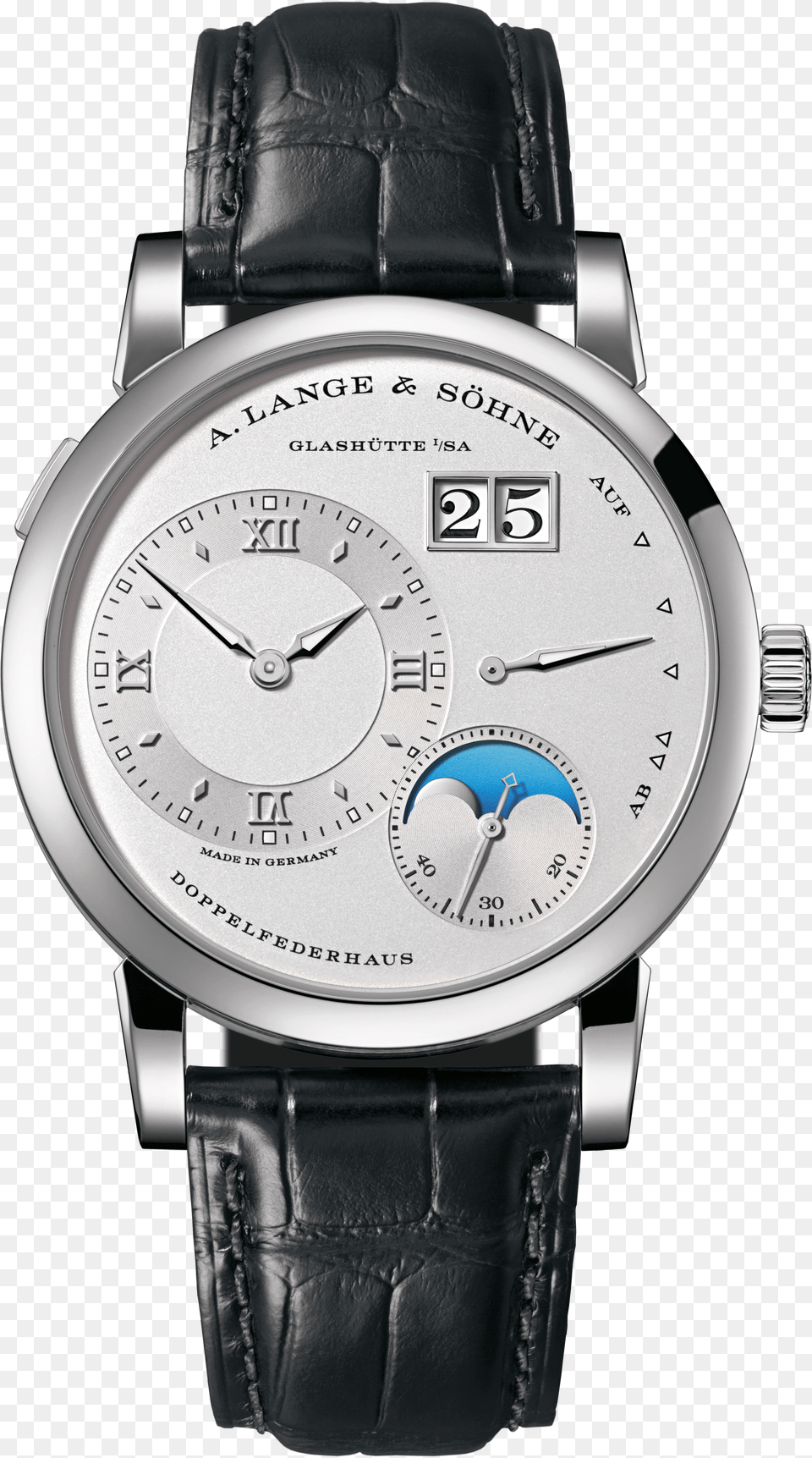 Image Front Of Lange 1 Moon Phase, Arm, Body Part, Person, Wristwatch Free Png Download