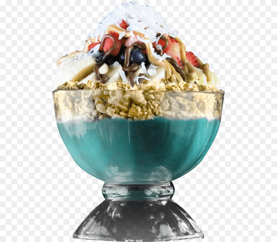 Grain And Berry Acai Bowls, Cream, Dessert, Food, Sundae Png Image